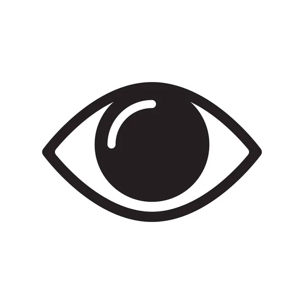Ögonikon Vektor Symbol Isolerad — Stock vektor
