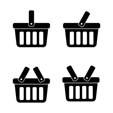 Alışveriş sepeti simgesini - vektör çizim