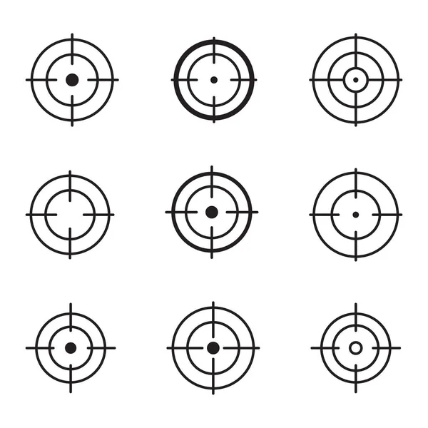 Reim Icon Значок Цели След Выстрела Целься Векторным Знаком Целевая — стоковый вектор