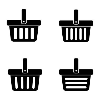 Alışveriş sepeti simgesini - vektör çizim