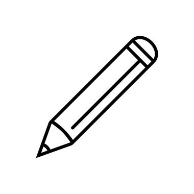 Pencil icon vector illustration on background.
