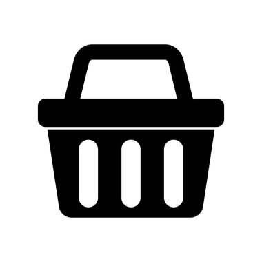 Alışveriş sepeti simgesini - vektör çizim