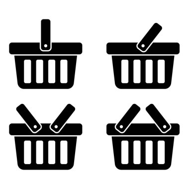 Alışveriş sepeti simgesini - vektör çizim