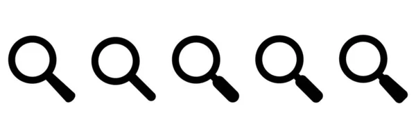 Suchsymbol Lupensymbol Vektorlupe Oder Lupenschild — Stockvektor