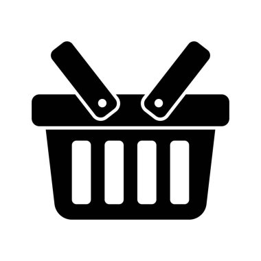 Alışveriş sepeti simgesini - vektör çizim