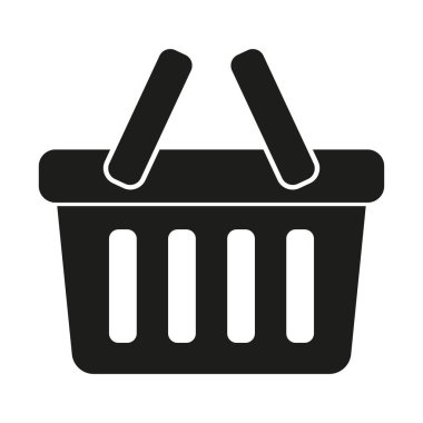 Alışveriş sepeti simgesini - vektör çizim