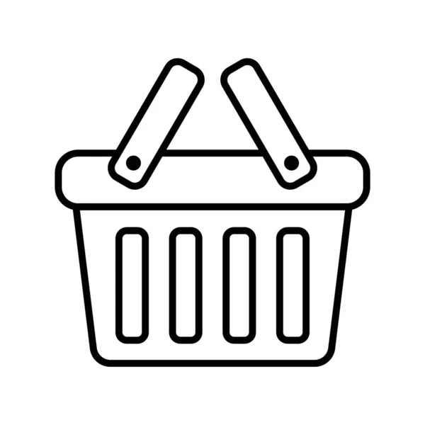 Shopping Mand Lijn Icon Vectorillustratie — Stockvector