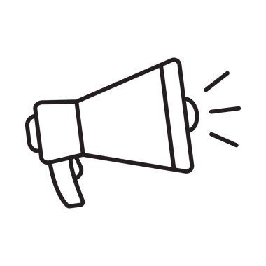 Megafon simgesi, hoparlör simgesi.