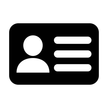 Kimlik kartı simgesi koleksiyonu. Çalışan katip kartı, ehliyet, kimlik kartı, personel kimlik kartı sembolü. Web sitesi ve mobil uygulama için tasarım.