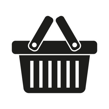 Alışveriş sepeti simgesini - vektör çizim