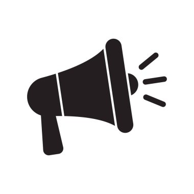 Megafon simgesi, hoparlör simgesi.