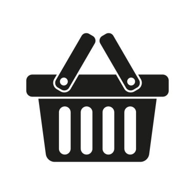 Alışveriş sepeti simgesini - vektör çizim