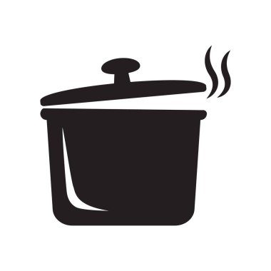 Pot simgesi yalıtılmış vektör illüstrasyon