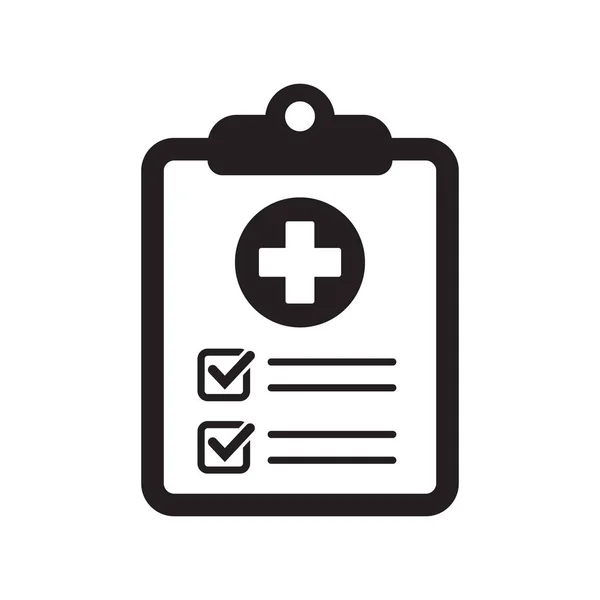 Medical Checklist Icon Medical Report Vector Icon — Stock Vector