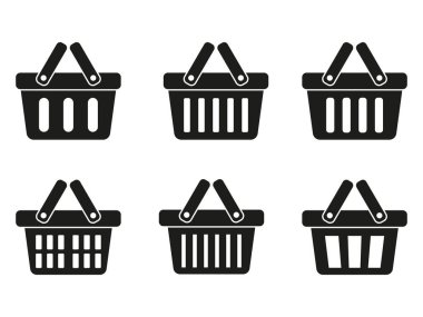 Alışveriş sepeti simgesini - vektör çizim