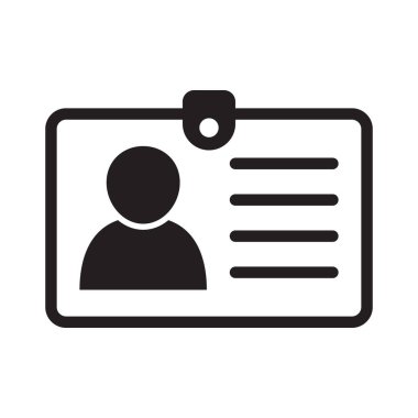 Kimlik kartı simgesi koleksiyonu. Çalışan katip kartı, ehliyet, kimlik kartı, personel kimlik kartı sembolü. Web sitesi ve mobil uygulama için tasarım.