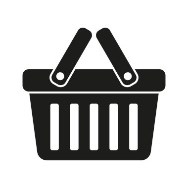 Alışveriş sepeti simgesini - vektör çizim