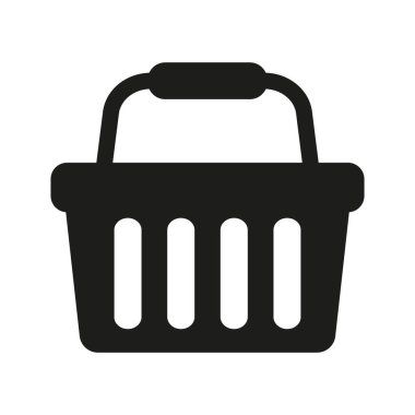 Alışveriş sepeti simgesini - vektör çizim