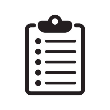 Pano simgesi. Onaylanmış bir belgenin onay listesi simgesi. Proje tamamlandı. Görev vektör simgesi. Görev tamamlandı..