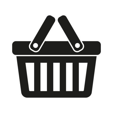 Alışveriş sepeti simgesini - vektör çizim