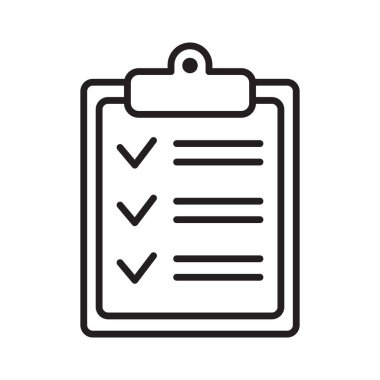 Pano satırı simgesi. Web sitesi ve uygulama tasarımı için işaretleme listesi işareti.