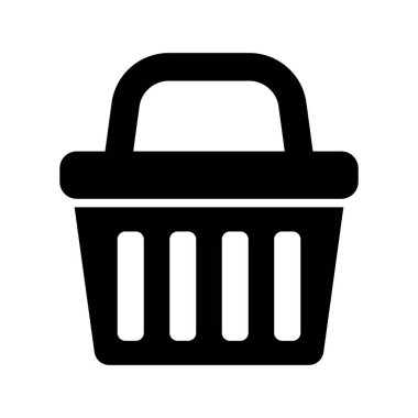 Alışveriş sepeti simgesini - vektör çizim