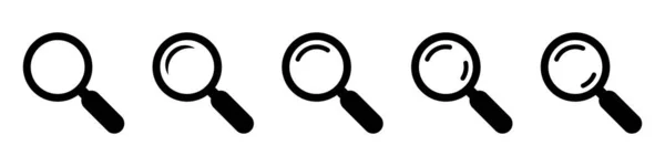放大镜图标 矢量放大镜或放大镜符号 搜索图标 — 图库矢量图片