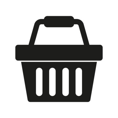 Alışveriş sepeti simgesini - vektör çizim