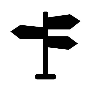 İmza noktası vektör simgesi, yön simgesi izole edildi.