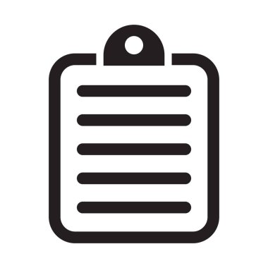Clipboard icon. Document sign symbol for web site and app design.