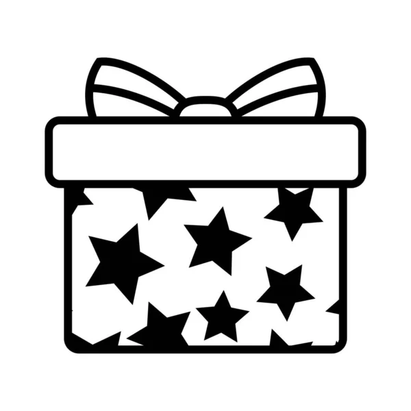 Present Gift Box Icon Vector Isolated Element Christmas Gift Icon — Stock Vector
