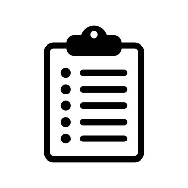 Pano simgesi. Web sitesi ve uygulama tasarımı için işaretleme listesi işareti.