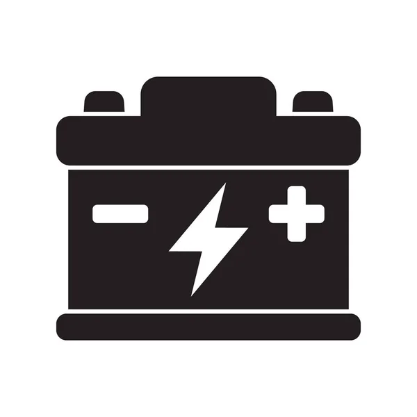 Car Battery Icon Accumulator Sign Vector Illustration — Archivo Imágenes Vectoriales