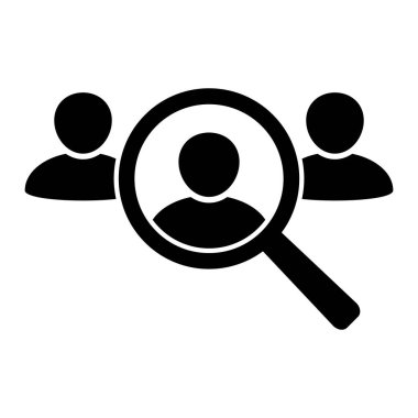 Headhunting icon. Human resources icon. Recruitment logo template, find job vector icon.