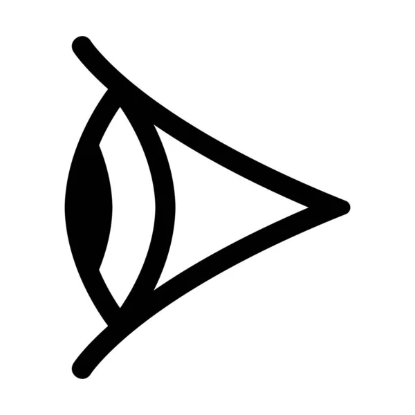 Eye Icon Vector Symbool Geïsoleerd — Stockvector