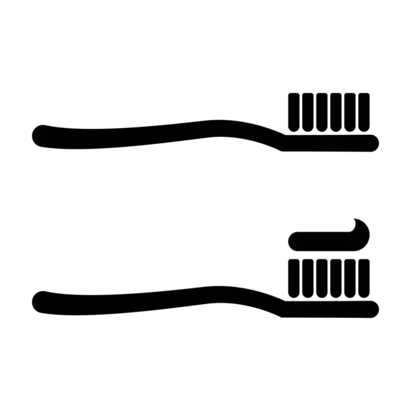 Icône Brosse Dents Symbole Vectoriel Isolé — Image vectorielle