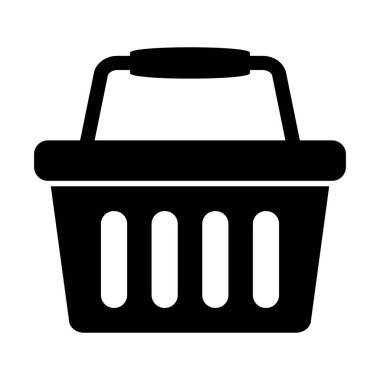 Alışveriş sepeti simgesini - vektör çizim