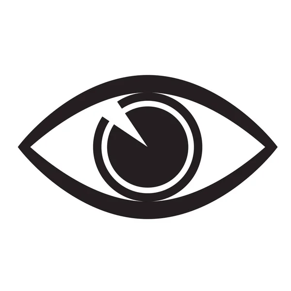 Ícone Olho Símbolo Vetor Isolado — Vetor de Stock