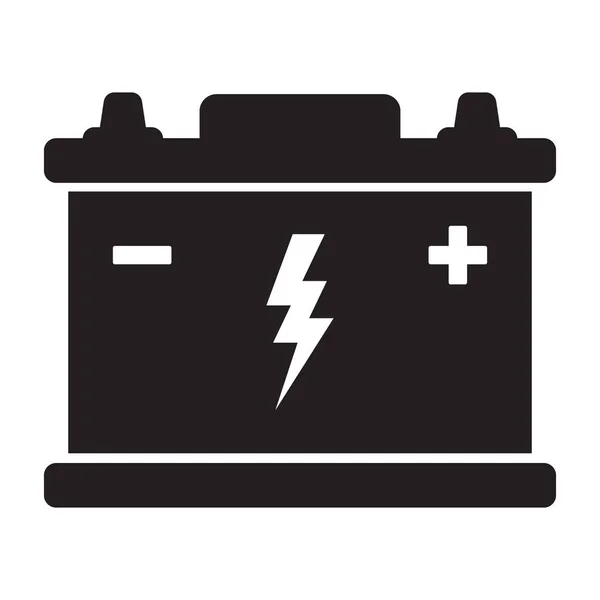 Car Battery Icon Collection Energy Power Accumulator Automotive Charge Sign — Stockvektor