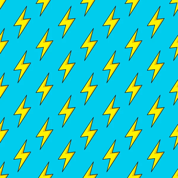 电闪电无缝图案 雷电矢量图案壁纸Bolt符号背景 — 图库矢量图片