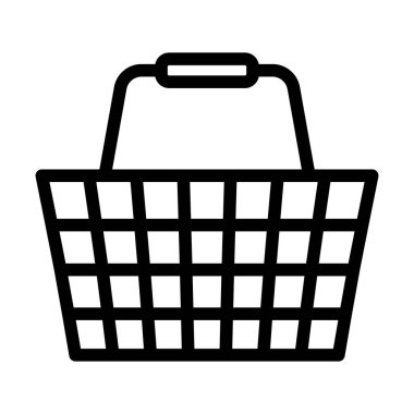 Alışveriş sepeti simgesini - vektör çizim