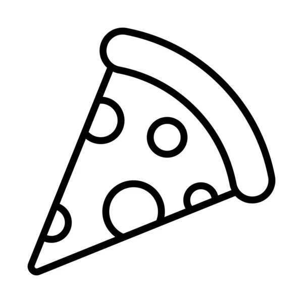 Icono Pizza Icono Pizza Pieza Pizza Icono Vector Simple — Archivo Imágenes Vectoriales