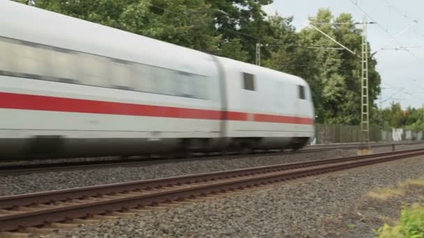 Немецкие междугородние поезда — стоковое видео