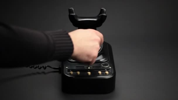 Vintage telefon — Stockvideo