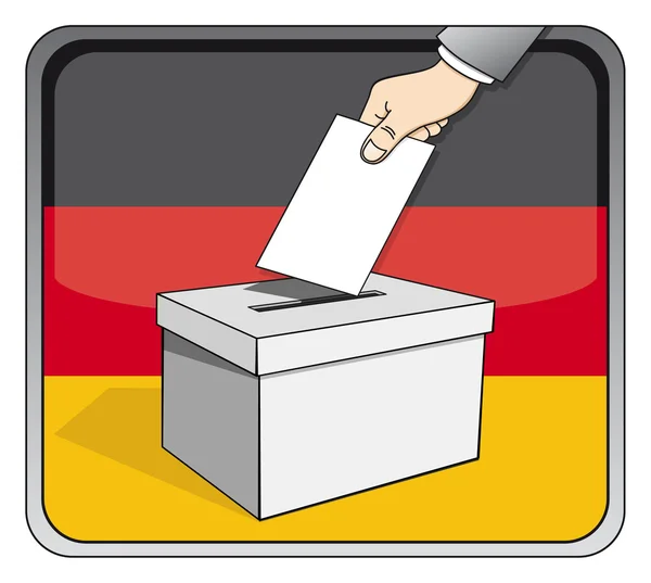 German elections - ballot box — Stock Vector