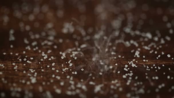 White sugar, closeup — Stock Video