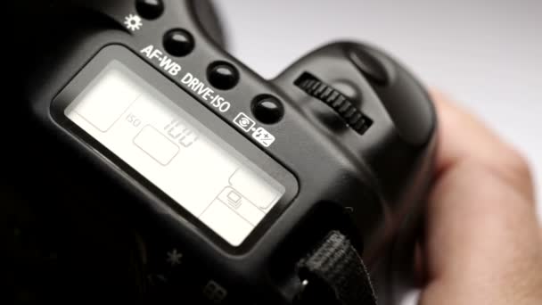 Dijital SLR fotoğraf makinesi — Stok video