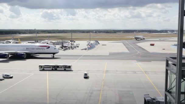 British airways de Airbus a380 — Vídeo de stock