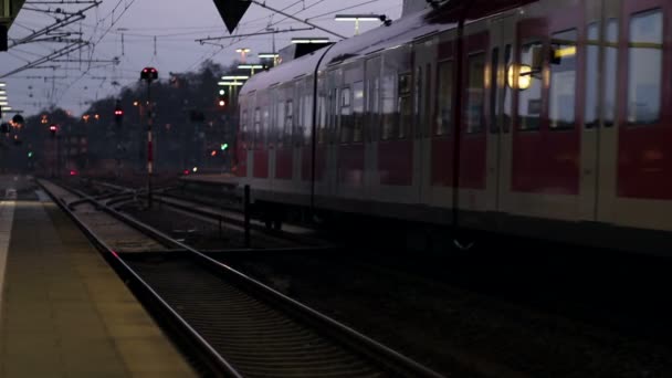 S-Bahn alemán — Vídeo de stock