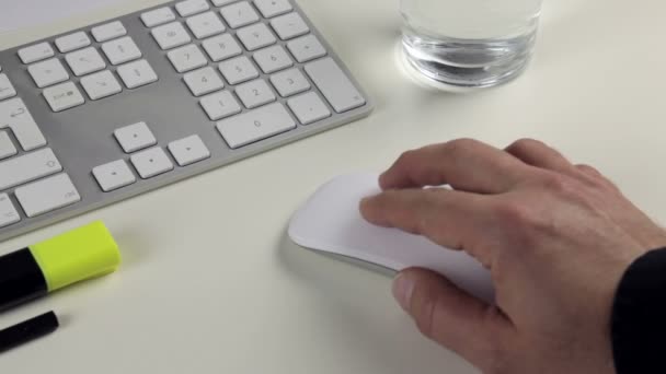 Mouse e teclado de computador — Vídeo de Stock